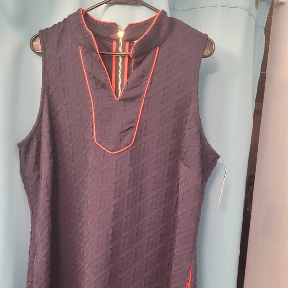 NWT Crown & Ivy Curvy quilted sleeveless dress, Size 1X - Picture 1 of 3